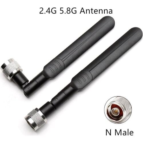 2.4G 5G 5.8G antenna N male Omnidirectional high gain 8dbi 2400-2500MHz 4900-5900MHz antenna for wifi zigbee bluetooth module