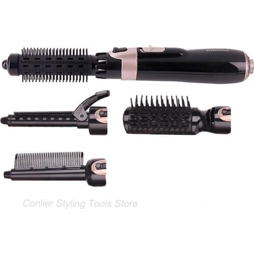 Professional Hair Dryer Curler Comb 2 In1 Multifunction Hair Styling Tools Hairdryer Rotating Styler