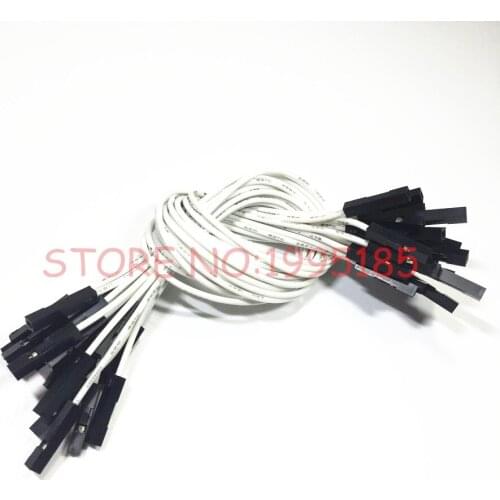 20pcs New 1p to 1p 20cm White female to female jumper wire Dupont cable 26AWG