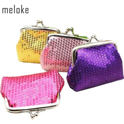 2020 Women Sequins Money Pouch Mini Coin Purse Key Holders For Children Party Gift Drop Shipping 12pcs/lot MN232