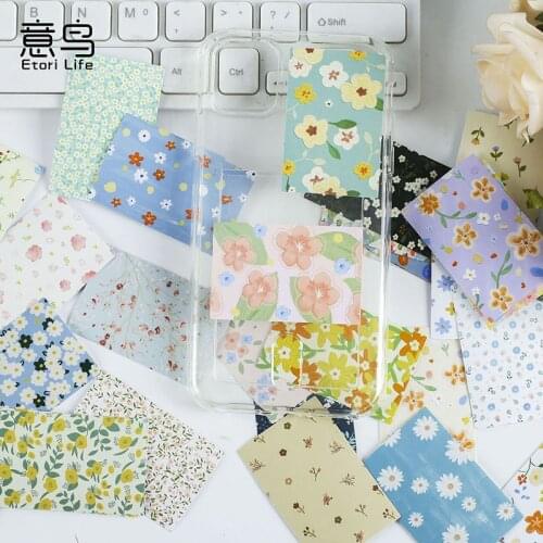 30 Pcs Spring Flower Natural Life Diy Self-afhesive Decorative Sticker For Scrapbooking Journaling Planner Gift Wrapping