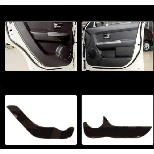4pcs Fabric Door Protection Mats Anti-kick Decorative Pads For Kia Soul