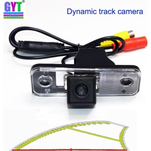 4089T Dynamic Trajectory Line Vehicle Reverse Backup Car Rear View Camera For Hyundai Azera SantaFe Santa Fe IX45