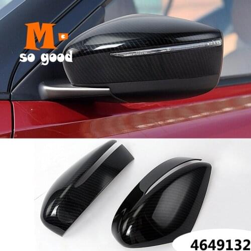 2015-2020 Accessories Car Side Door Rearview Mirror Decoration Cover Trim Styling ABS Chrome/ Carbon Fiber for Nissan Versa