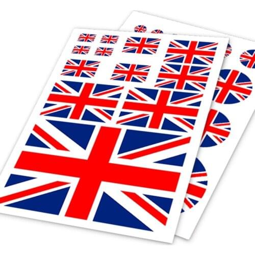 Noizzy GBR Jack Union Flag Banner Ho Car Sticker Pack Auto Decal Motorcycle Vinyl Helmet Ipad Bicycle World Cup Window Iphone