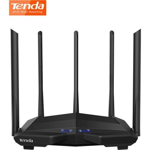 Tenda AC11 Wireless Wifi Router Gigabit Dual-Band AC1200 Repeater with 5*6dBi High Gain Antennas Wider Coverage