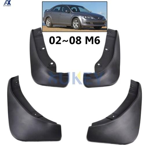 4Pcs Mud Flaps For Mazda 6 GG1 2002 - 2008 1st Gen 4-door Sedan Mudflaps Splash Guards Mudguards Fender 2003 2004 2005 2006 2007