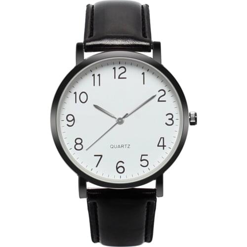 Stylish And Simple Mens Quartz Wrist Watches Casual Leather Strap Men Watches Delicate Dial Masculino Clock Relogio Masculino