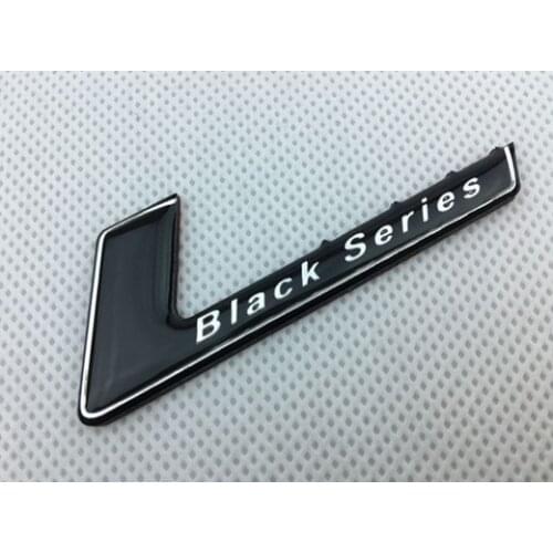 Black Auto Stickers AMG Black Series Badge Emblem Decal Motorcycle Modified Car Accessories
