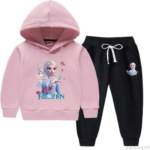 Childrens clothing Autumn boys and girls sportswear children hoodie + pants warm thickened clothing set