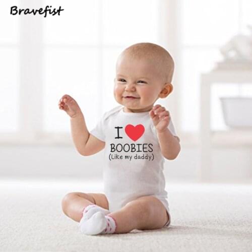 Love Baby Jumpsuits Cotton Children Boys Girls Clothes 0-24Months Summer Onesie Short Sleeve O Neck Infant Outwear White Outfits