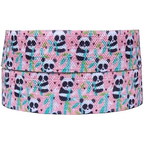 FLRA Elastic(100yards/lot) Wholesale cute panda fold over elastic