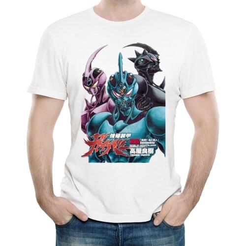 Bio Booster Armor Guyver T Shirt White Color Mens Fashion Short Sleeve Anime Tops Tees Casual Unisex Summer Clothes