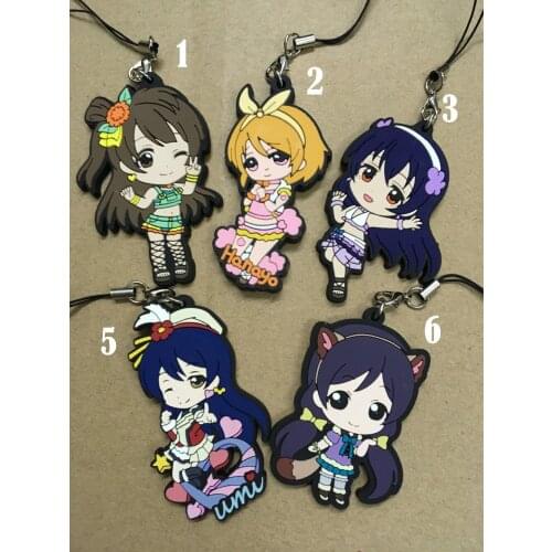H003 Love Live Anime keychain Rubber strap phone charms
