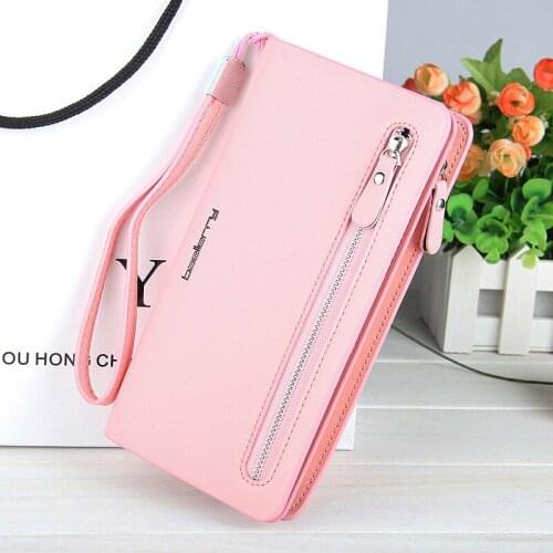 2020 Latest Women Wallet Female Long PU Leather Wallet Zipper Purse Clutch Money Phone Bags Card Holder Female Change Wallets