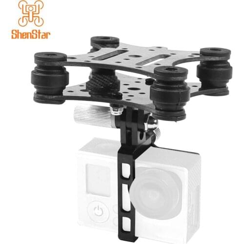Carbon Fiber Camera Gimbal Mount FPV Shockproof Damping PTZ for DJI Phantom Drone Quadcopter Multicopter for Gopro Hero 3 3+ 4