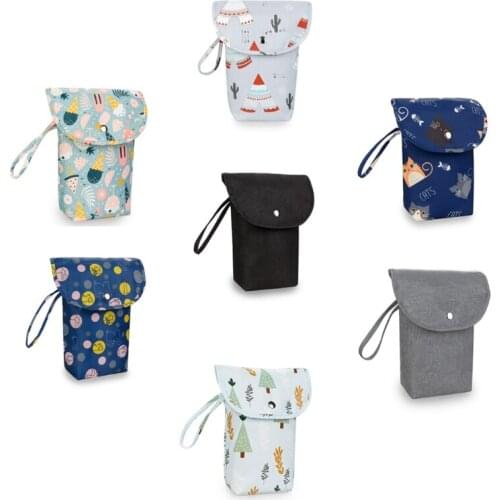 Multifunctional Baby Diaper Organizer Reusable Fashion Prints Mummy Storage Bag LX9F