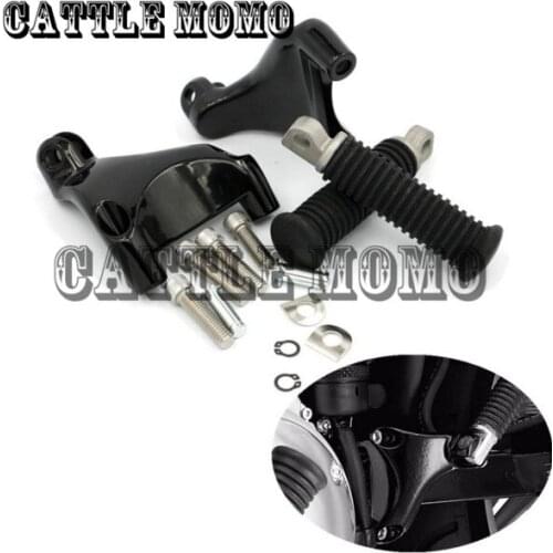 Motorbike Rear Passenger Foot Pedal Mounts Foot Peg For Harley 883 1200 XL Sportster 2004-2012 2013 Black/Chrome Foot Rest New