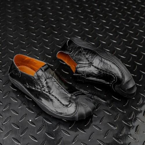 Men Leather Shoes Luxury Brand Men Oxford Loafers Slip On Shoes Fashion Gentleman Male Casual Footwear Mocassins Homme Sapatos I