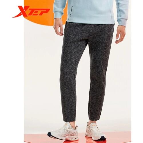Xtep MenS Casual Sports Pants Elastic Sports Trousers Knitted Fashion Comfortable Pants 880329630045