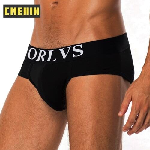 CMENIN ORLVS Tight Bamboo Sexy Underwear Men Jockstrap Briefs Brand Men Underpants Male Panties Splice Mens Innerwear OR127