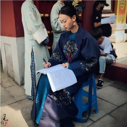 Male Emperor Female Princess Ling Wu JinYan Qing Dynasty Palace Qifu Costume Hanfu for Newest TV Play Story of YanXi Palace