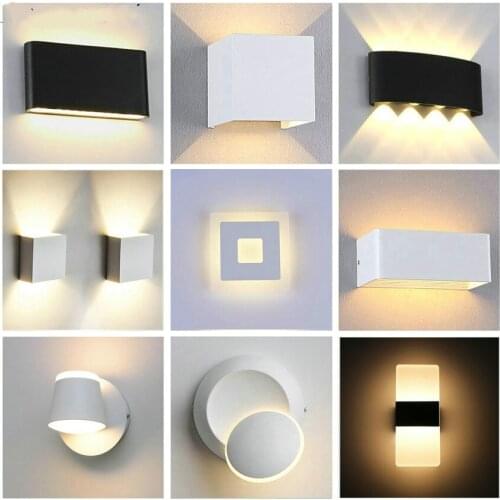 LED Indoor Lighting Wall Lamp Modern Home Lighting Decoration Sconce Aluminum Lamp AC85-265V For Bath Corridor NR-126
