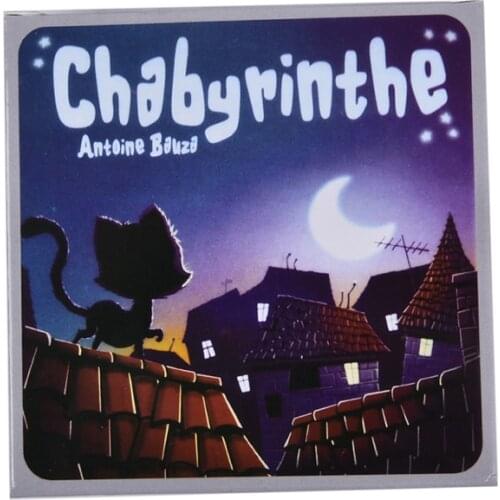 Chabyrinthe Board Games Cute Kitten Cards English Version Home Party Game