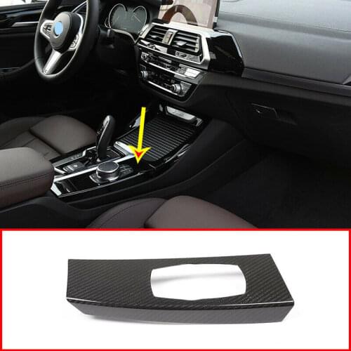 Real Carbon Fiber for BMW X3 X4 G01 G02 2018 2019 Multimedia knob Panel Cover