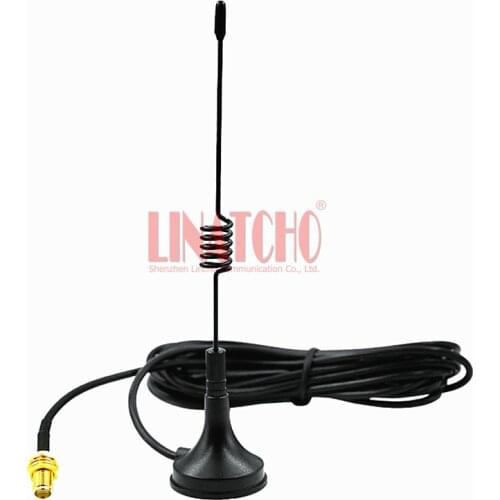 Small walkie talkie magnetic base omni directional 433mhz antenna SMA female with 3 meters RG174 cable