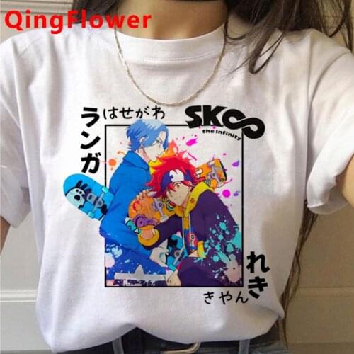 New Japanese Anime SK8 The Infinity T Shirt Men Kawaii Cartoon Skateboard Boys Graphic Tees Harajuku Unisex Tops T-shirt Male