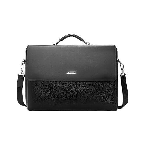 2020 Fashion Business Mens Briefcase Notebook Computer Handbag Handbag Shoulder Bag Mens Office Messenger Bag PU 14 Inches 40