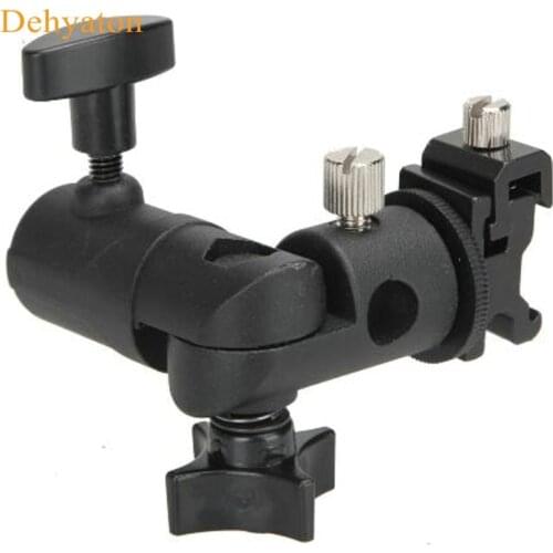 Dehyaton 2018 Swivel Flash Hot Shoe Umbrella Holder Mount Adapter for Studio Light Type E Stand Bracket Photo Studio Accessories
