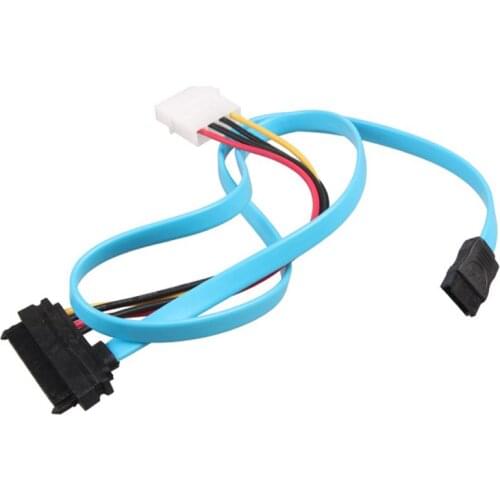 7 Pin SATA Serial ATA to SAS 29 Pin and 4 Pin Power Adapter Connector Cable