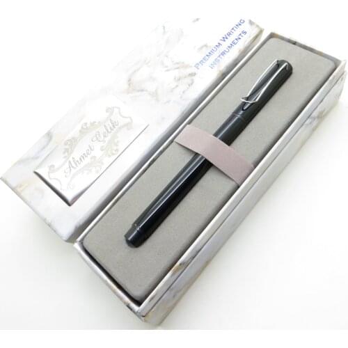 Wings Marble R279 Black Roller Pen | İsme Special Pen | Gift Pen
