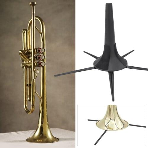 Foldable Trumpet Tripod Holder Stand Portable Flute Holder with Detachable & Foldable Metal Legs