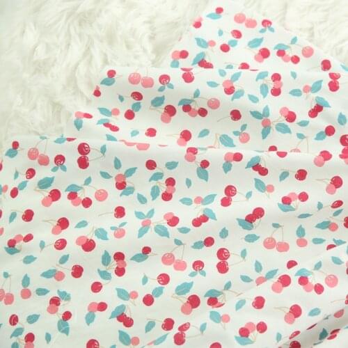 140x50cm 40s Combed Cotton Fruit Poplin Fabric, Making Childrens Summer Clothing Dress Clothing Hanfu Cloth