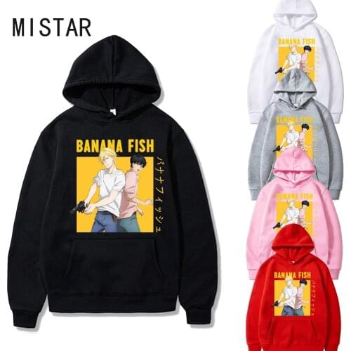 Harajuku Banana Fish anime Hoodie Women casual Hoodies sweatshirt Pullover Streetwear Clothes Woman Unisex Fashion Cloth