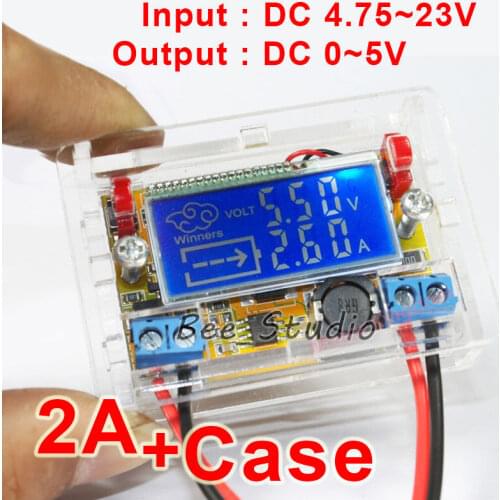 LCD Display DC-DC 5V-23V to 6V 9V 12V 15V 2A Step-down Adjustable Buck Converter