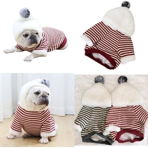 Pet Winter Coat Hoodies French Bulldog Dog Clothes Schnauzer Pug Clothing Bulldog Costume Apparel Warm Pet Outfit Dropshipping