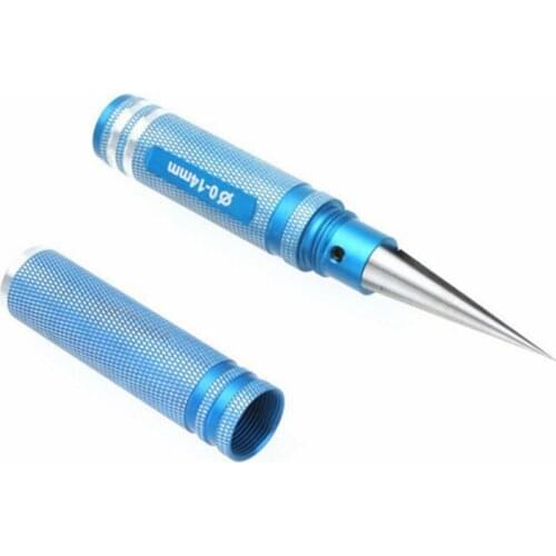 0-14mm Aluminum Alloy Expanding Hole Puncher Reamer Tool With Protective Sleeve For RC Model Body Connector Blue