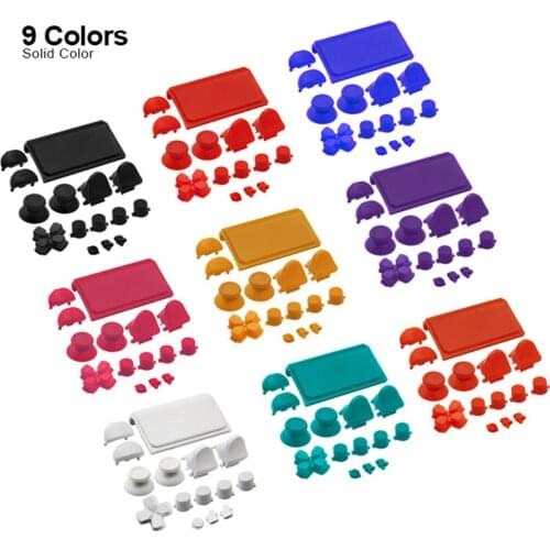 10 Sets Joysticks Dpad R1 L1 R2 L2 Direction Key ABXY Buttons For Playstation 4 PS4 Pro Controller JDM-040 JDS 040 4.0 Version