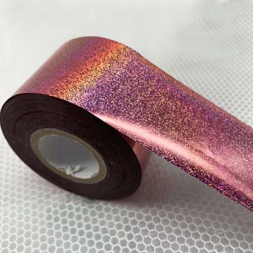 120M*4cm Laser Nail Transfer Foils Gold Silver Nail Art Stickers Foils Pink Holo Transfer Paper Nail Decals