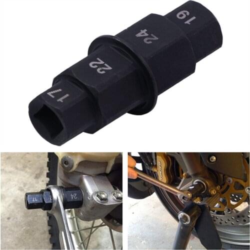 17 19 22 24mm Motorcycle Front Rear Wheel Axle Hex 17 19 22 24mm Axle Hex Spindle Driver Removal Tool Motorcycle Axle Tool