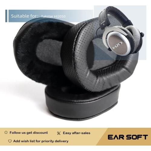 Earsoft Replacement Ear Pads Cushions for Takstar HI2050 Headphones Earphones Earmuff Case Sleeve Accessories