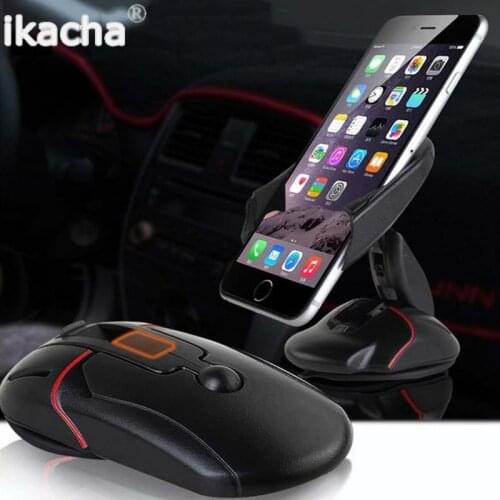 Mobile Car Phone Holder 360 Degree Adjustable Support Foldable Mount Mouse Phone Holder For iPhone Samsung Huawei Xiaomi