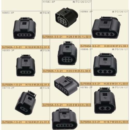 Free Shipping female connector 2/3/4/5/6 pin 1.5mm + 3.5mm / lot female sensor connector
