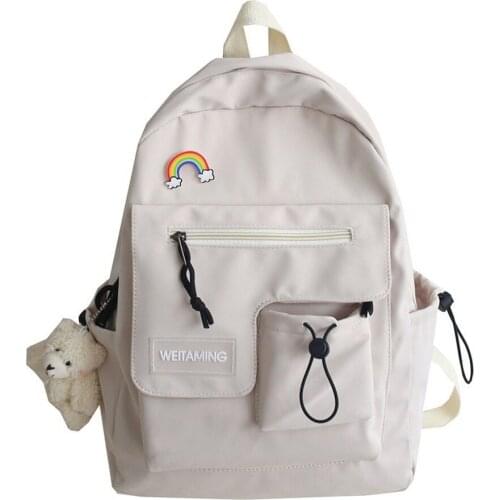 Tide Brand Backpack for Men and Women Simple Large-capacity Travel Backpack Fashion Campus Junior High School Students Backpacks