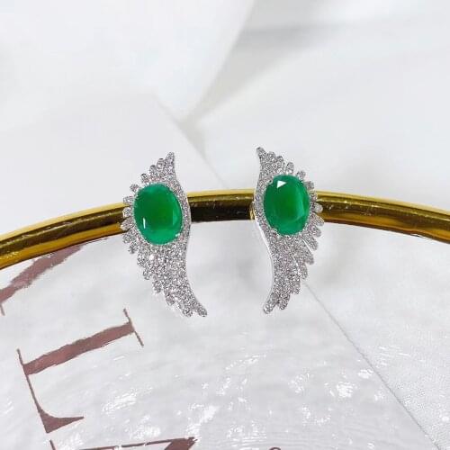 Eyer Luxury Dubai Nigeria Micro Paved cubic zirconia gold silver color drop shining earrings for women dating party banquet