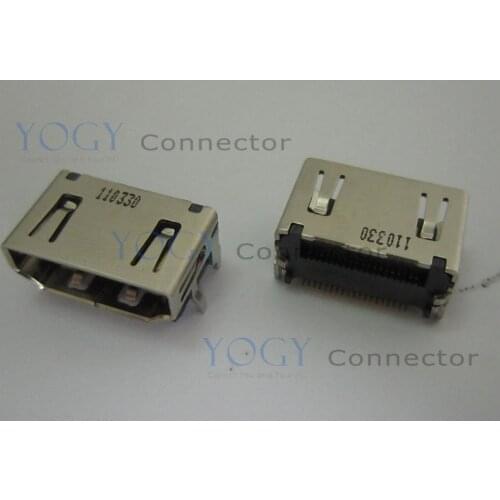 10pcs 9mm HDMI Jack Socket fit for ASUS U43J U43F Q400A CYBERPOWERPC W370ST Series laptop motherboard female hdmi connector port